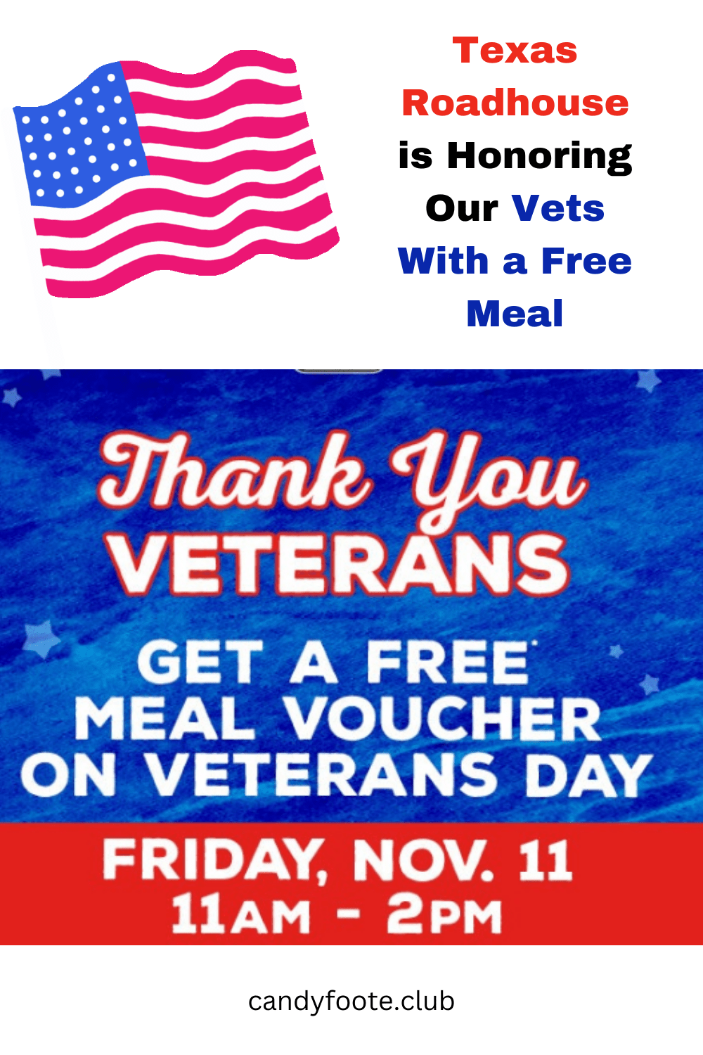 Texas Roadhouse Is Honoring Our Vets With A Free Meal Candyfoote Club
