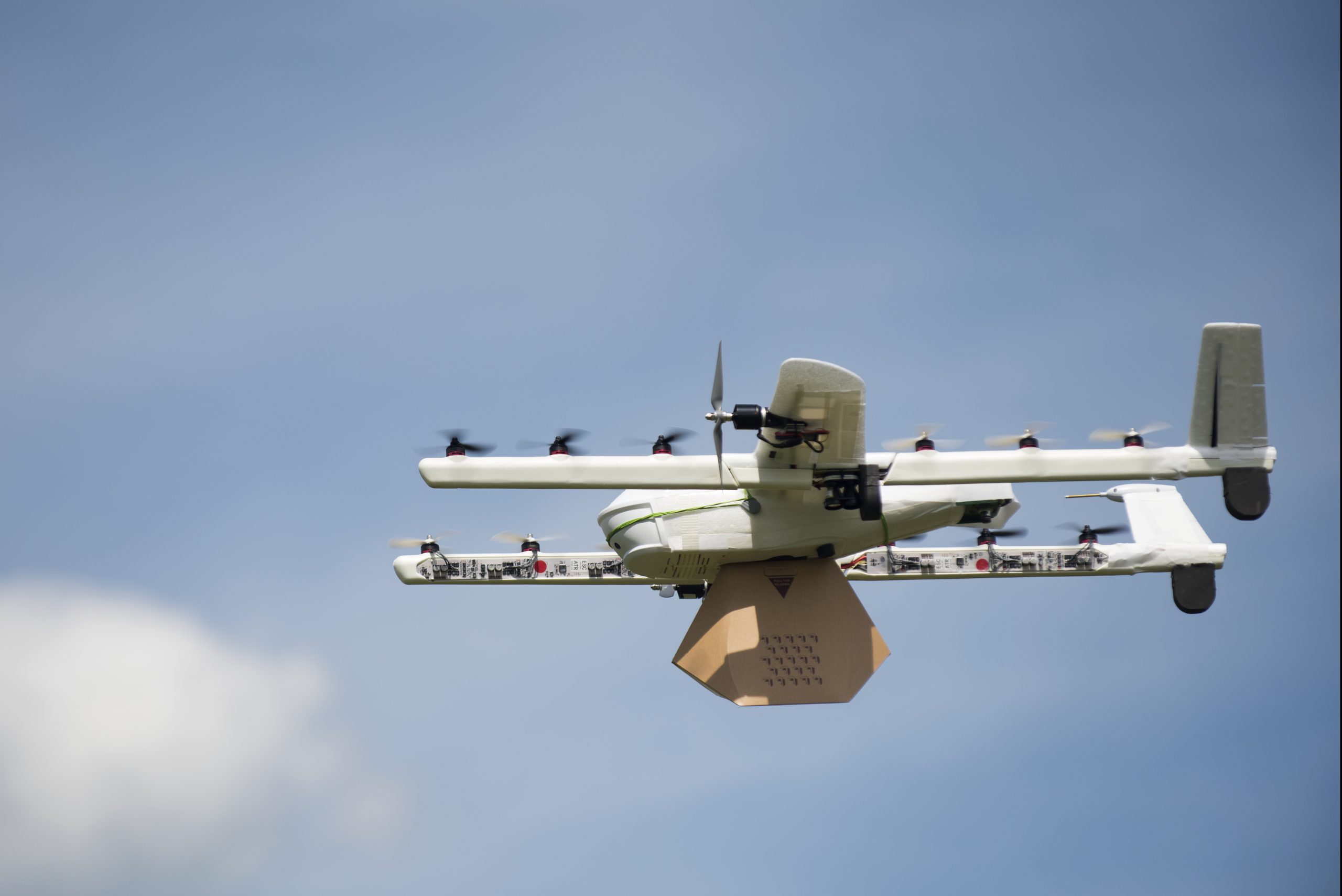 The Virginia Tech Mid-Atlantic Aviation Partnership and commercial partners, including Project Wing (Google), testing NASA's traffic management system for unmanned aircraft. Courtesy of Google.