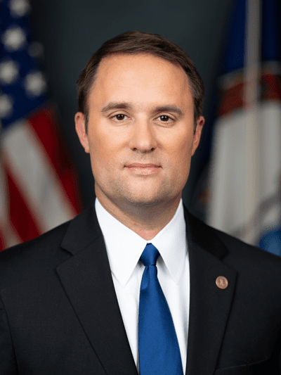 Attorney General Jason Miyares. Official portrait.