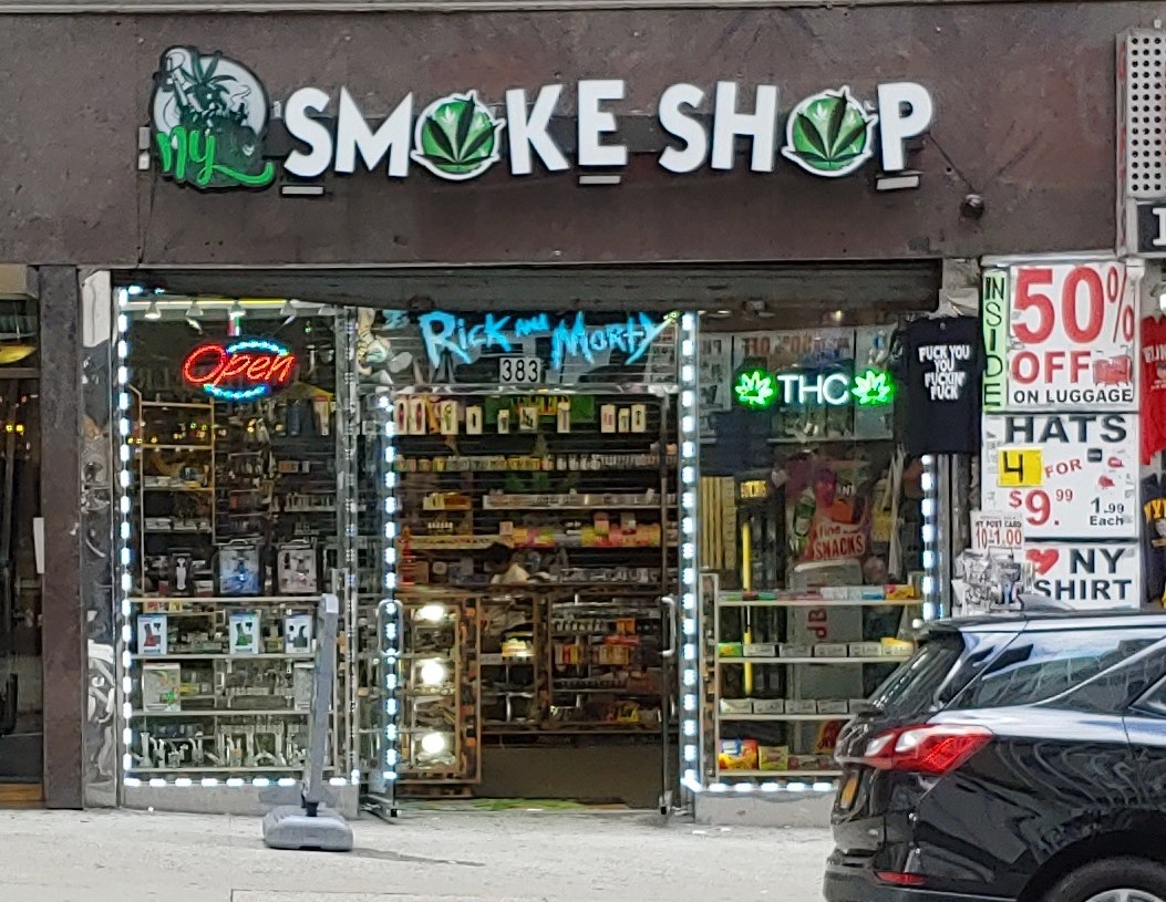 A cannabiis store on Fifth Avenue in New York City. Photo by Dwayne Yancey.