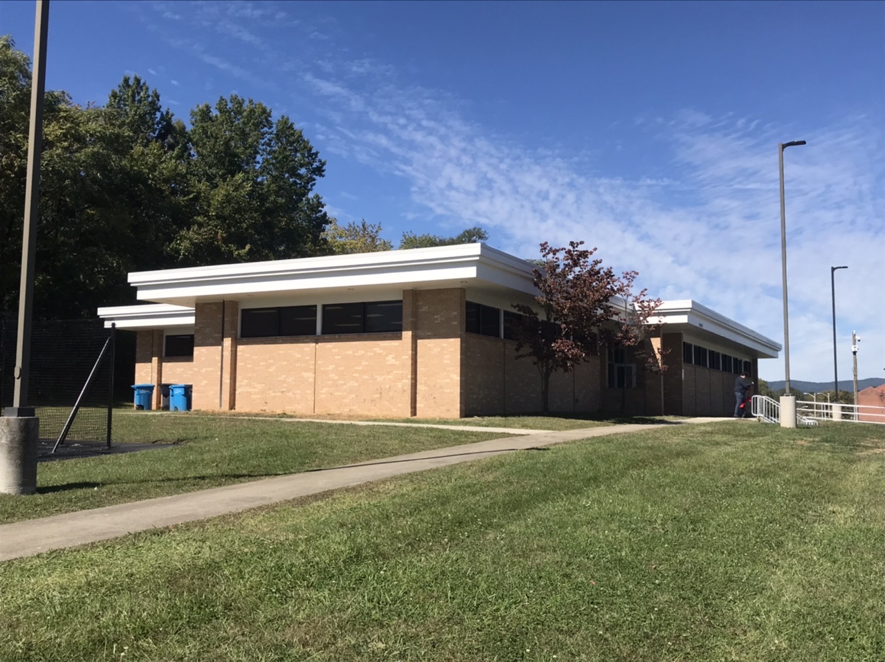 The former Melrose Library, across from the Lansdowne Park housing project, will become a community center, among other things, Virginia Western Community College will offer classes. Photo by Ralph Berrier Jr.