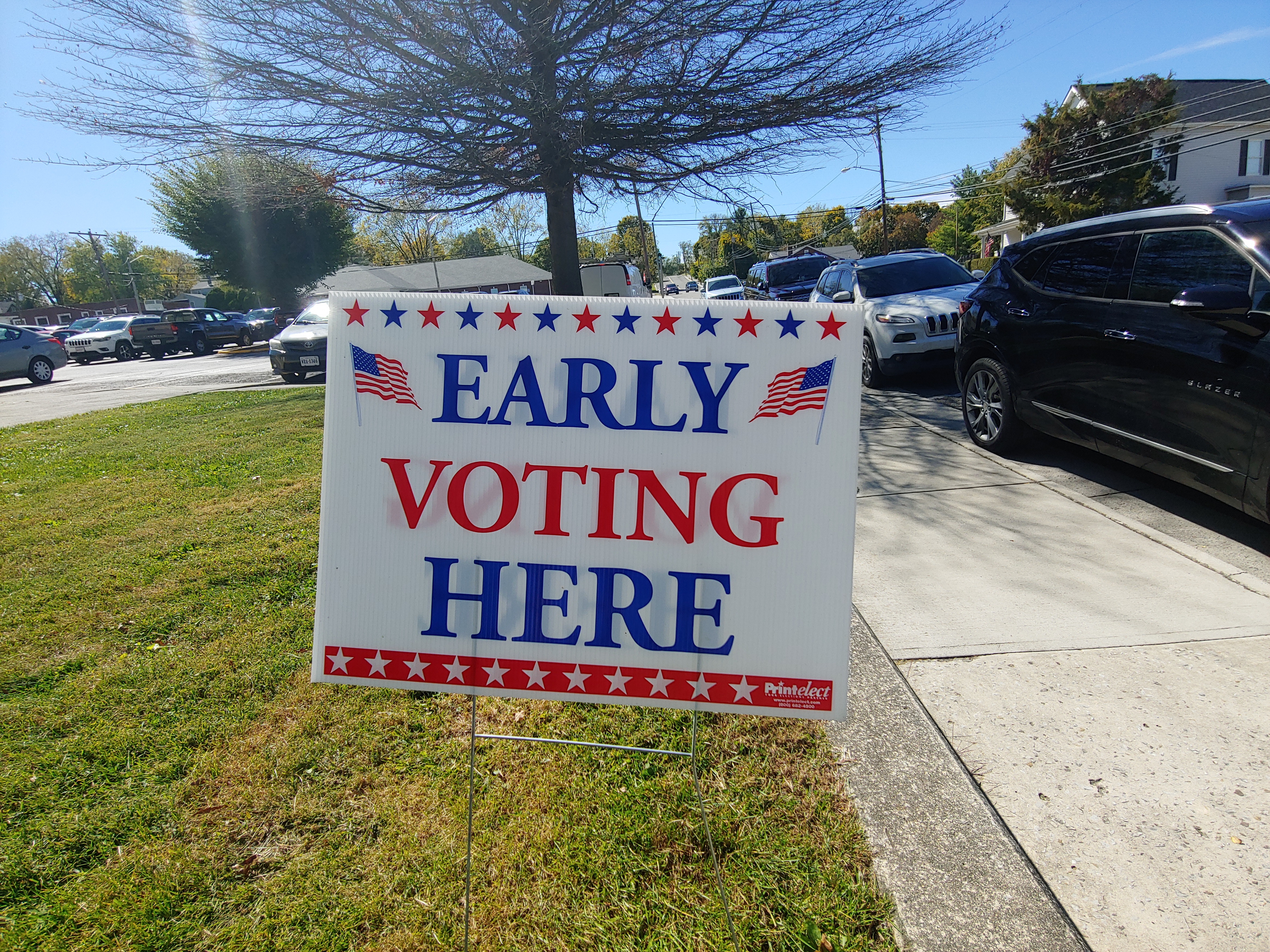 Early voting sign