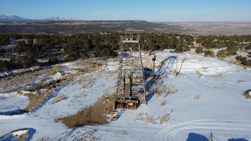 A uranium mine in Utah. Consolidated Uranium cautions that a Virginia site would look different because of topography. Courtesy of Consolidated Uranium.