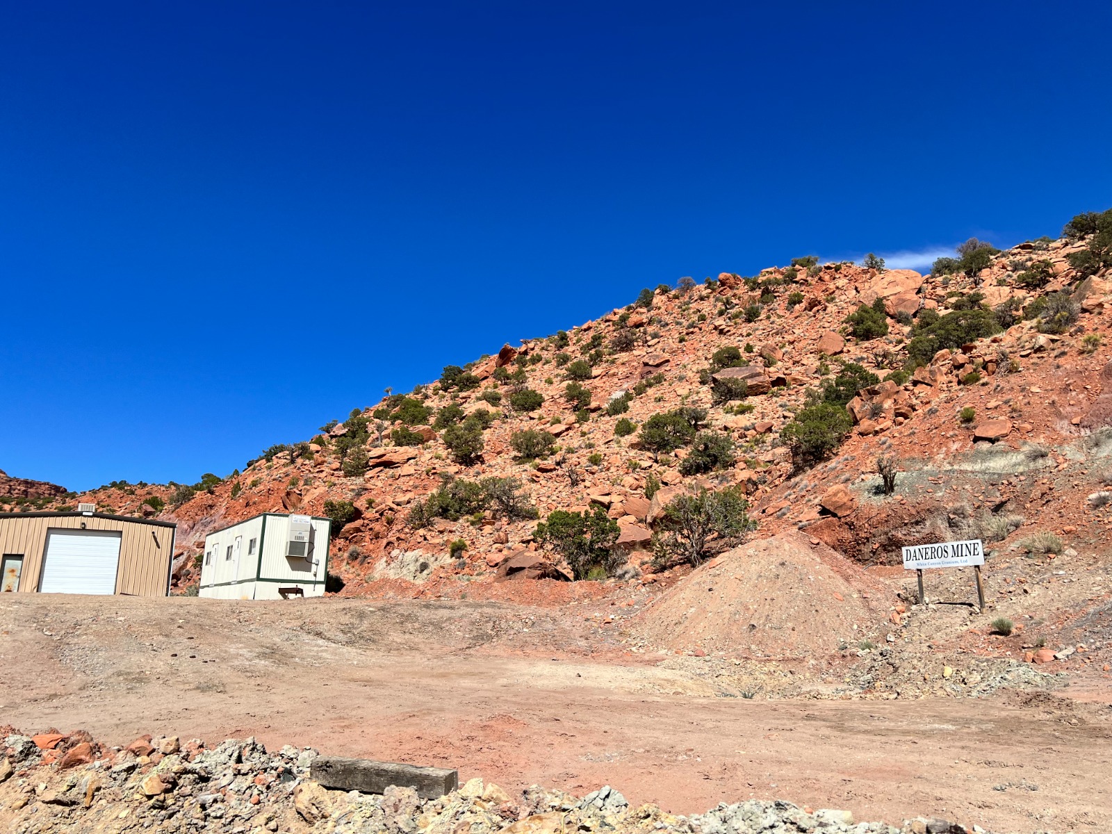 A uranium mine in Utah. Consolidated Uranium cautions that a Virginia site would look different because of topography. Courtesy of Consolidated Uranium.