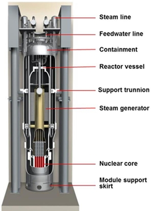 The only small modular reactor design approved in the U.S. is this one by NuScale. Courtesy of Nuclear Regulatory Commission.
