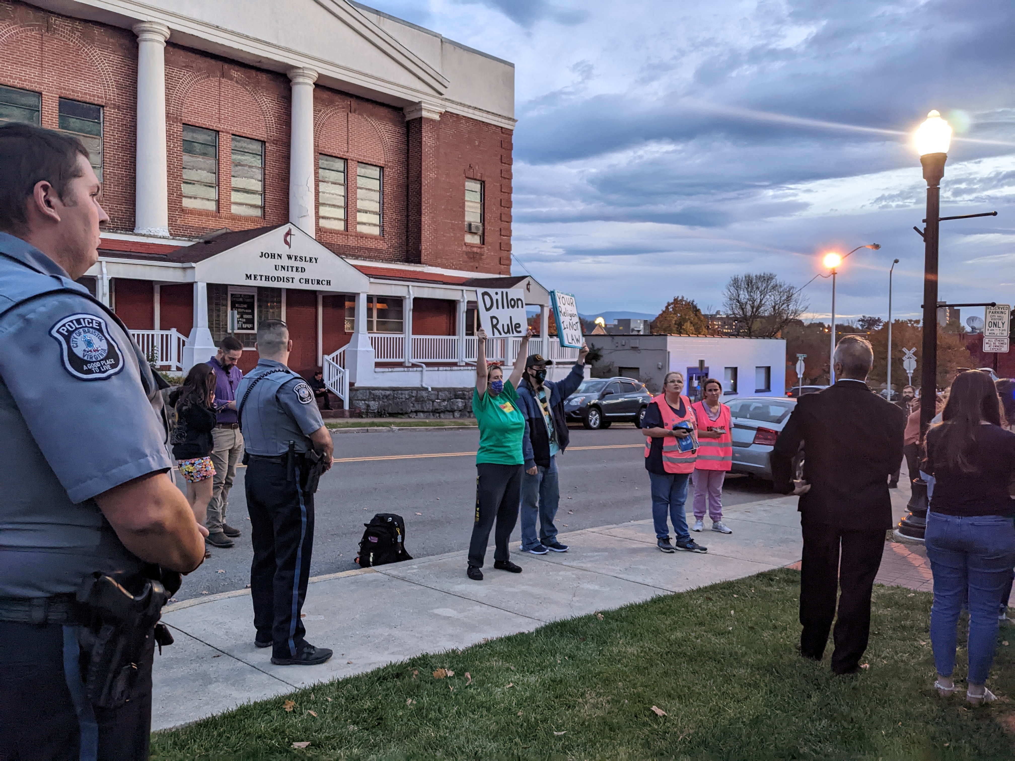 Opponents of the proposed Bristol zoning change have cited the Dillon Rule, a legal doctrine that says local governments only hold the powers specifically granted to them by the state. Virginia, they say, has not given cities any authority to regulate abortion clinics. Photo by Megan Schnabel.