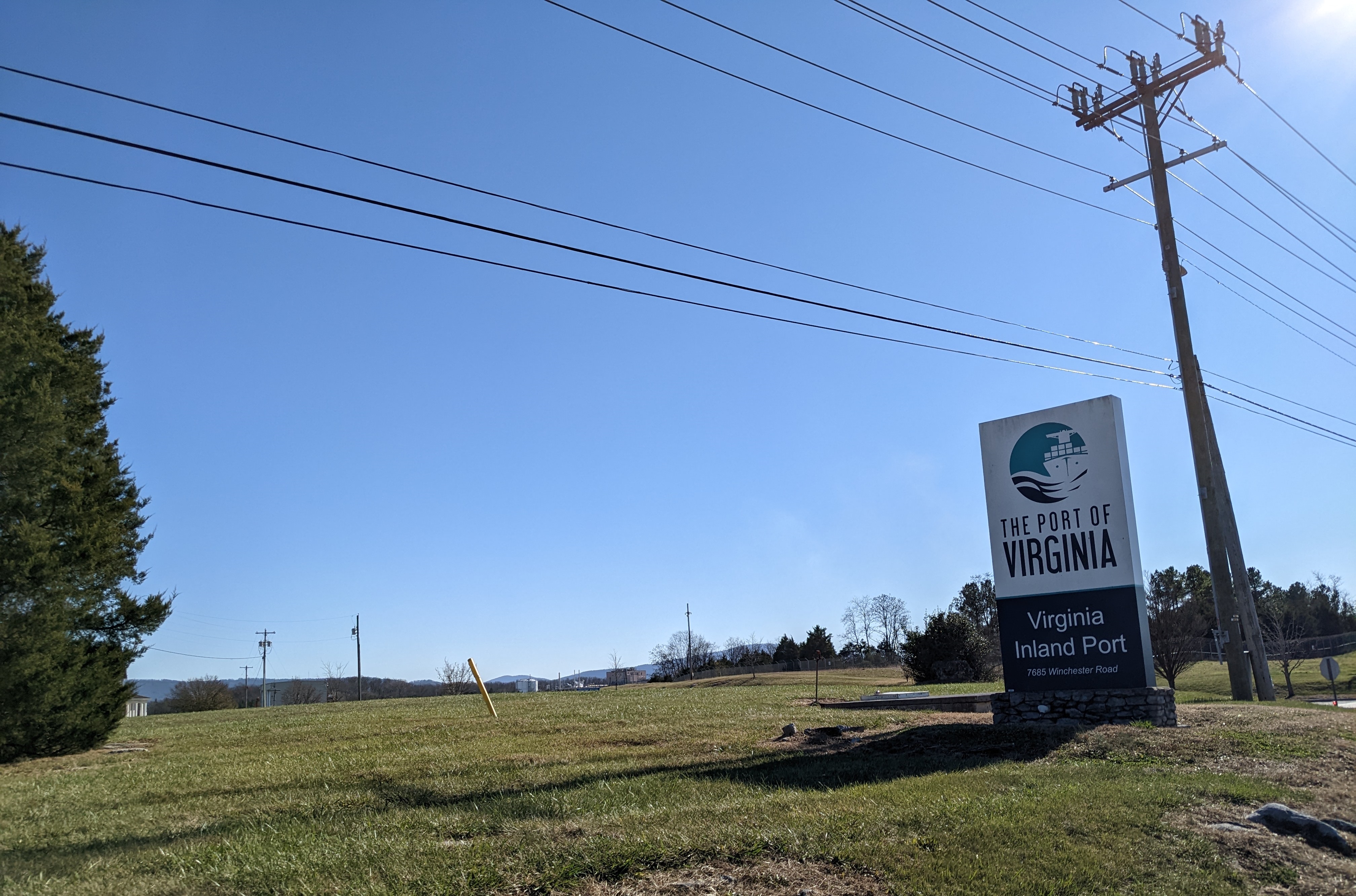 The Virginia Inland Port opened in 1989. It's widely considered to be the first of its kind in the nation. Photo by Megan Schnabel.