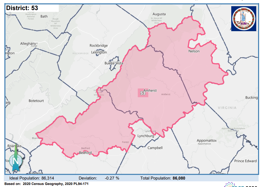 House District 53. Courtesy of Virginia Supreme Court.