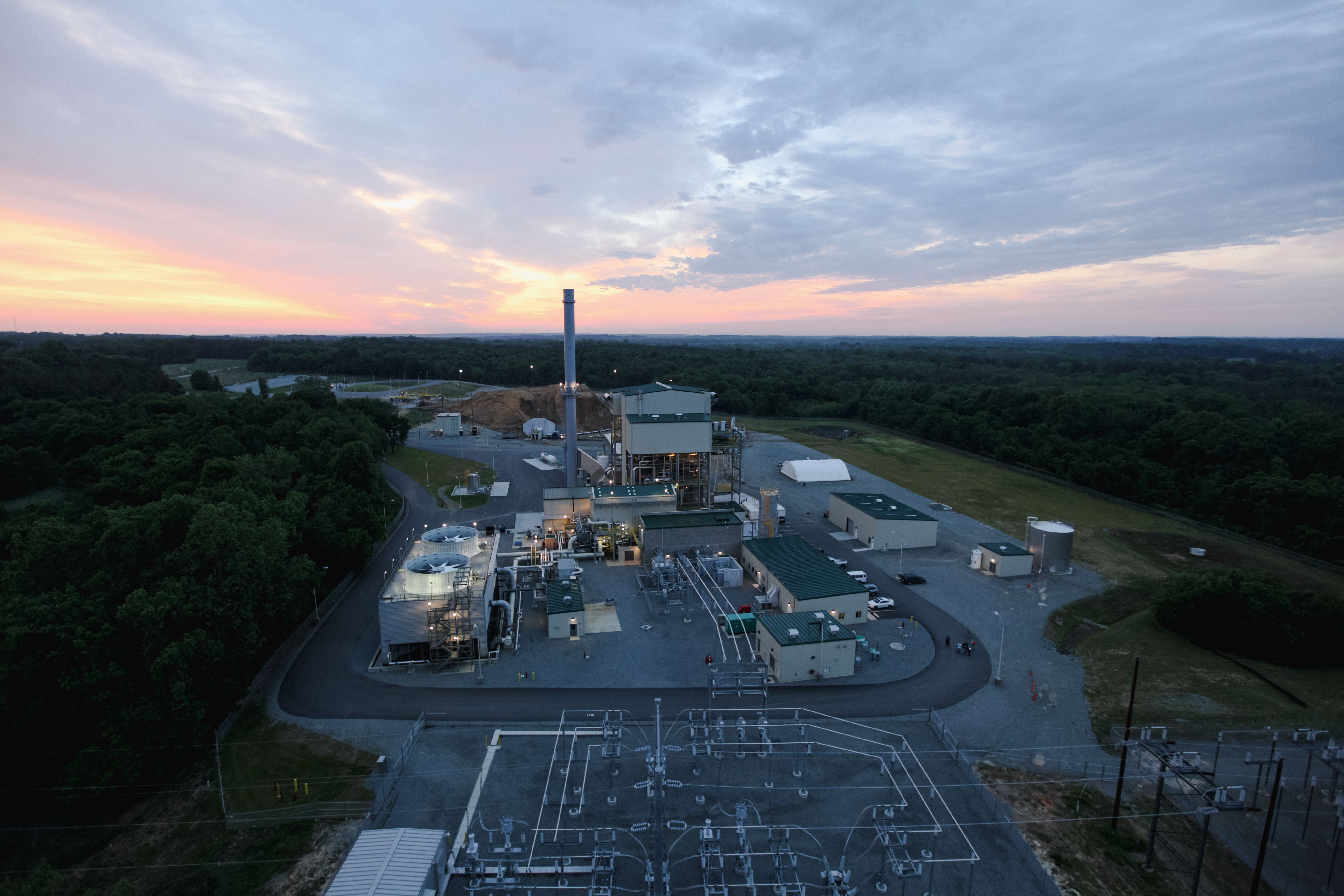 The Northern Virginia Electric Co-opeative's biomass plant in Halifax County. Courtesy of NOVEC.