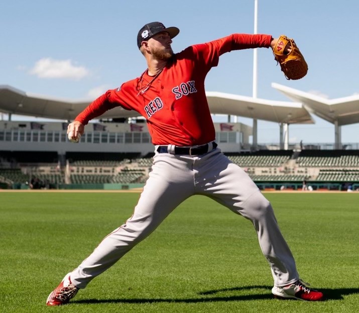 Zack Kelly during spring training in Fort Myers. Courtesy of Kelly.
