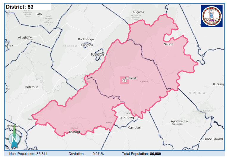 House District 53. Courtesy of Virginia Supreme Court.