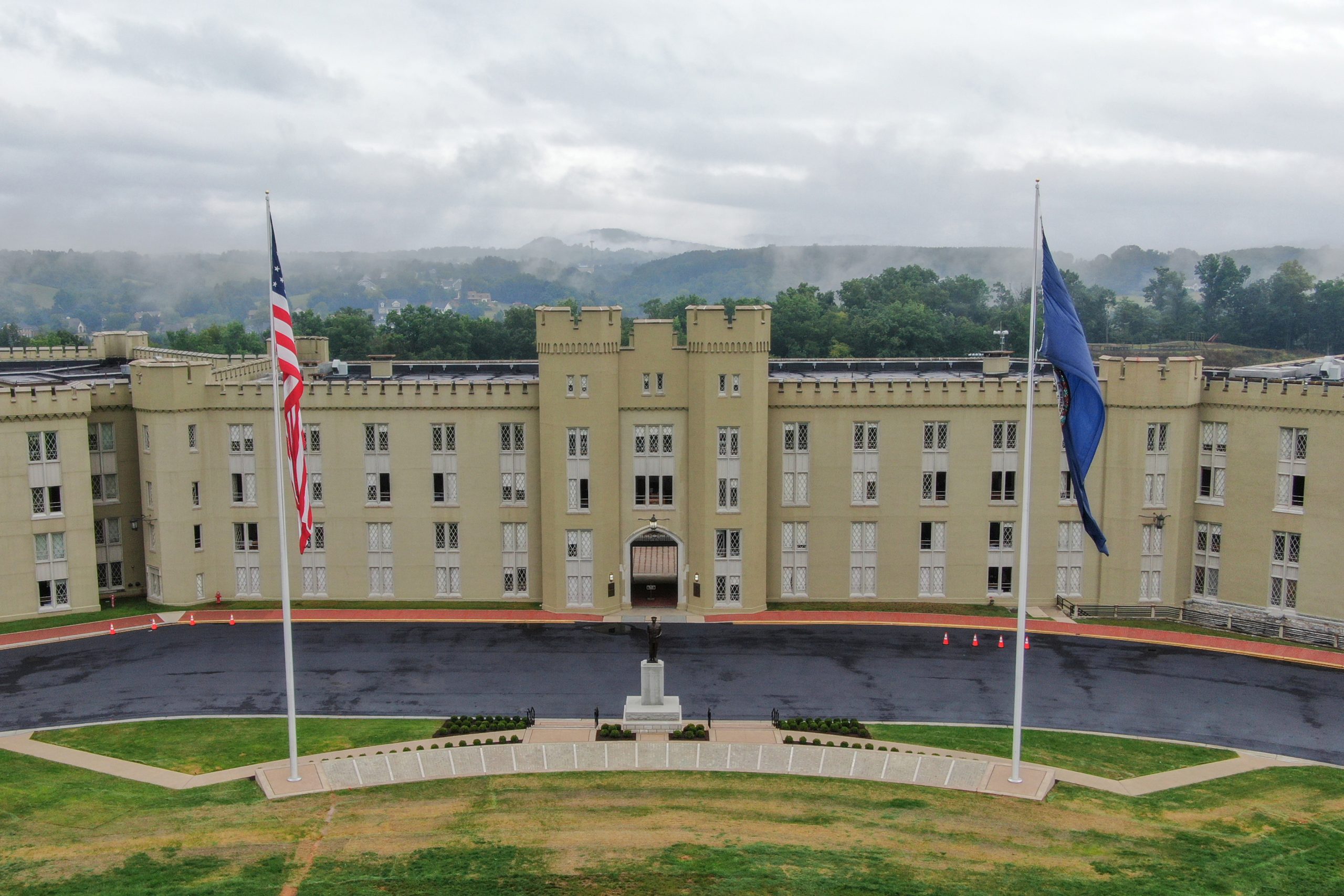 The Lexington campus of the Virginia Military Institute. Courtesy of VMI.