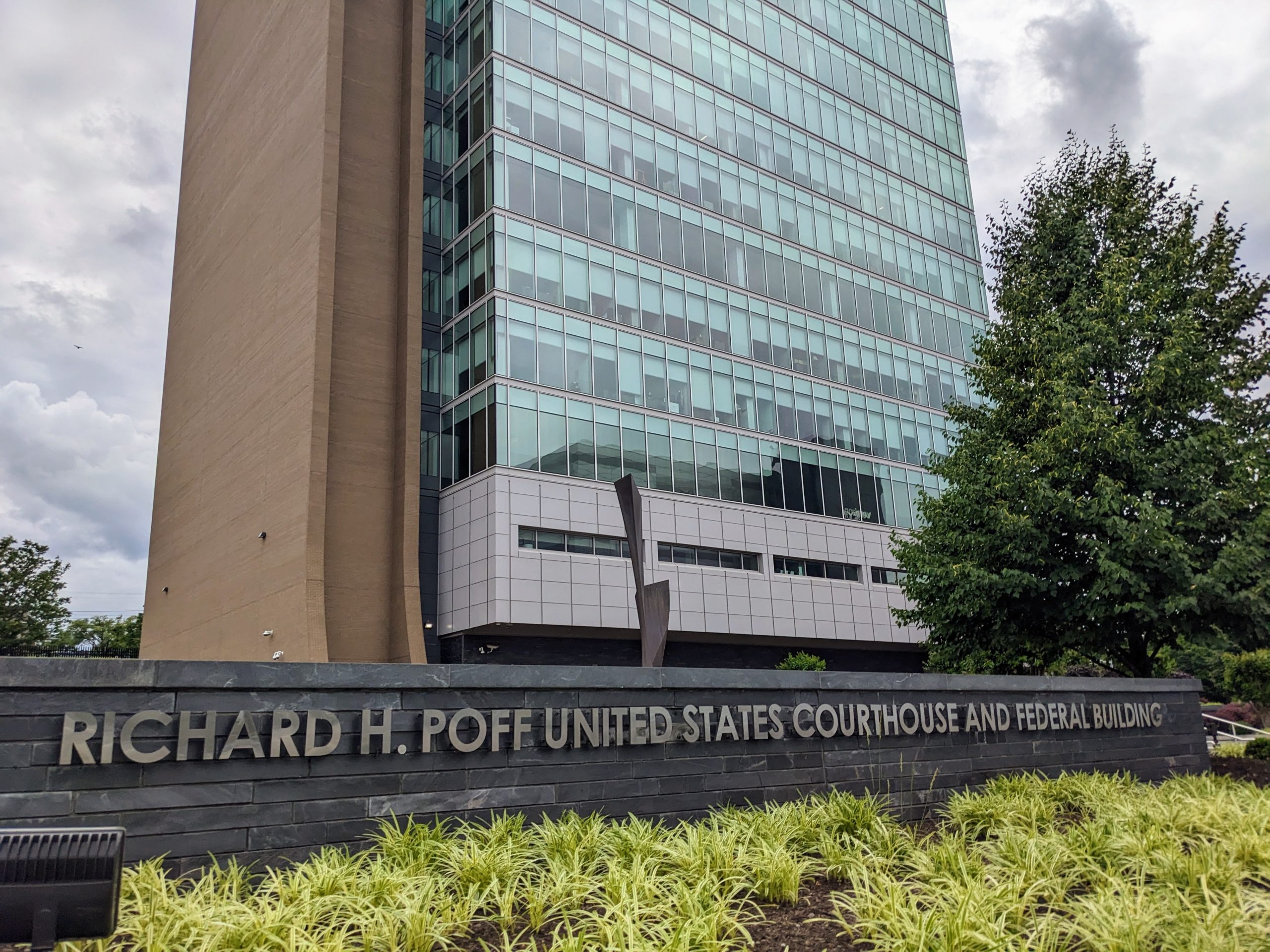 The exterior of the Poff federal building in Roanoke.
