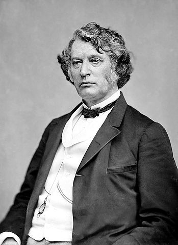 Sen. Charles Sumner, R-Massachusetts, insisted that Southern states set up public school systems before they could be readmitted to the Union. Photo by Matthew Brady. Courtesy of Library of Congress.