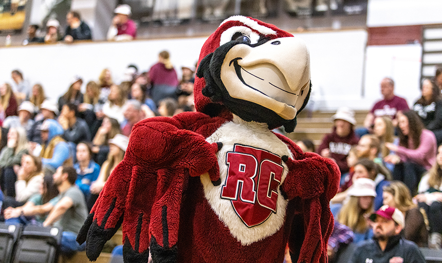 The Roanoke College mascot. Courtesy of Roanoke College.