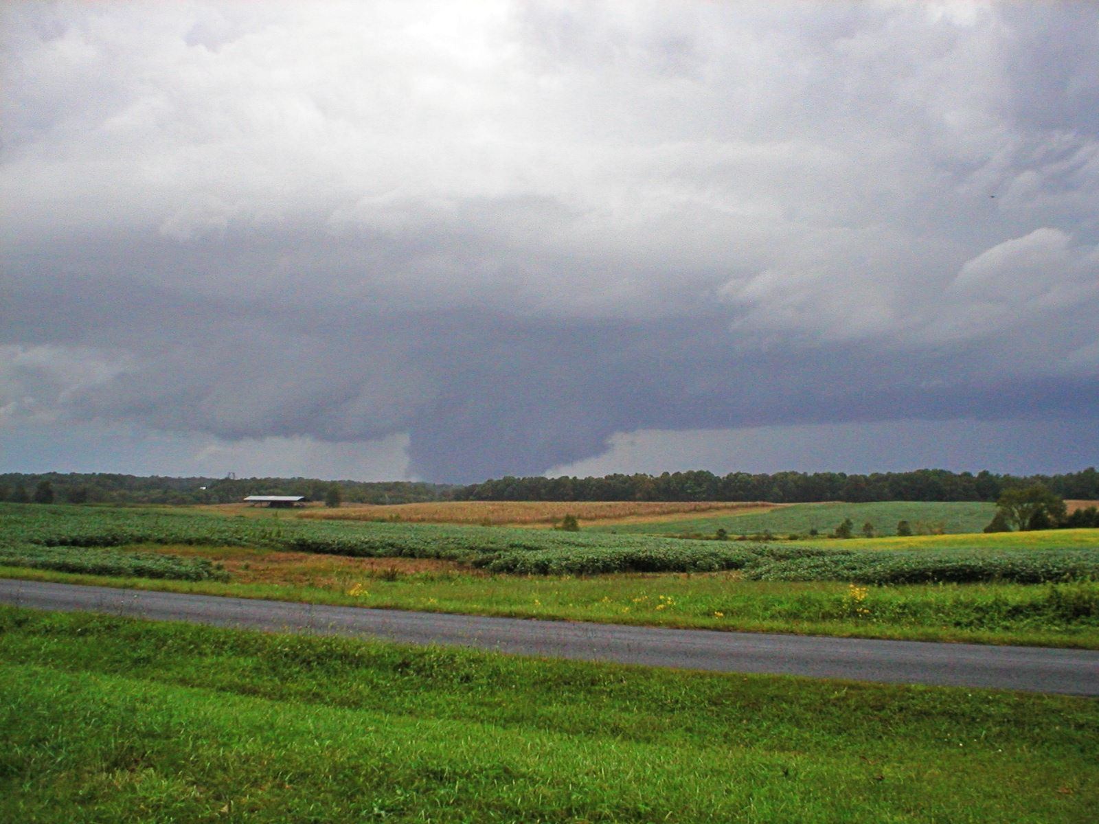 This tornado, spawned by remnants of Hurricane Ivan on Sept. 18, 2004, struck Remington in Faquier County in Northern Virginia. Courtesy of Chris White.