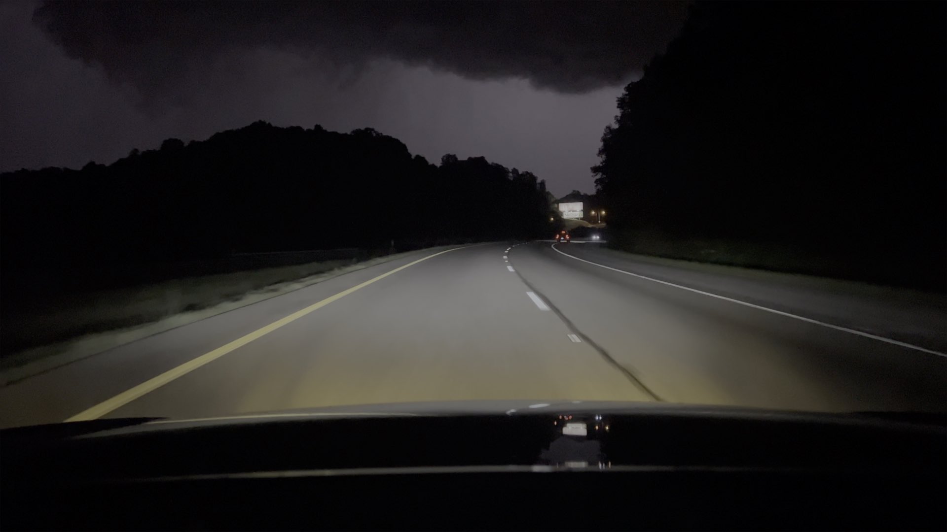 Billy Bowling captured this dashcam view of a wall cloud and possible funnel near Kingsport, Tennessee, just across the border from Virginia late on Monday, August 14.