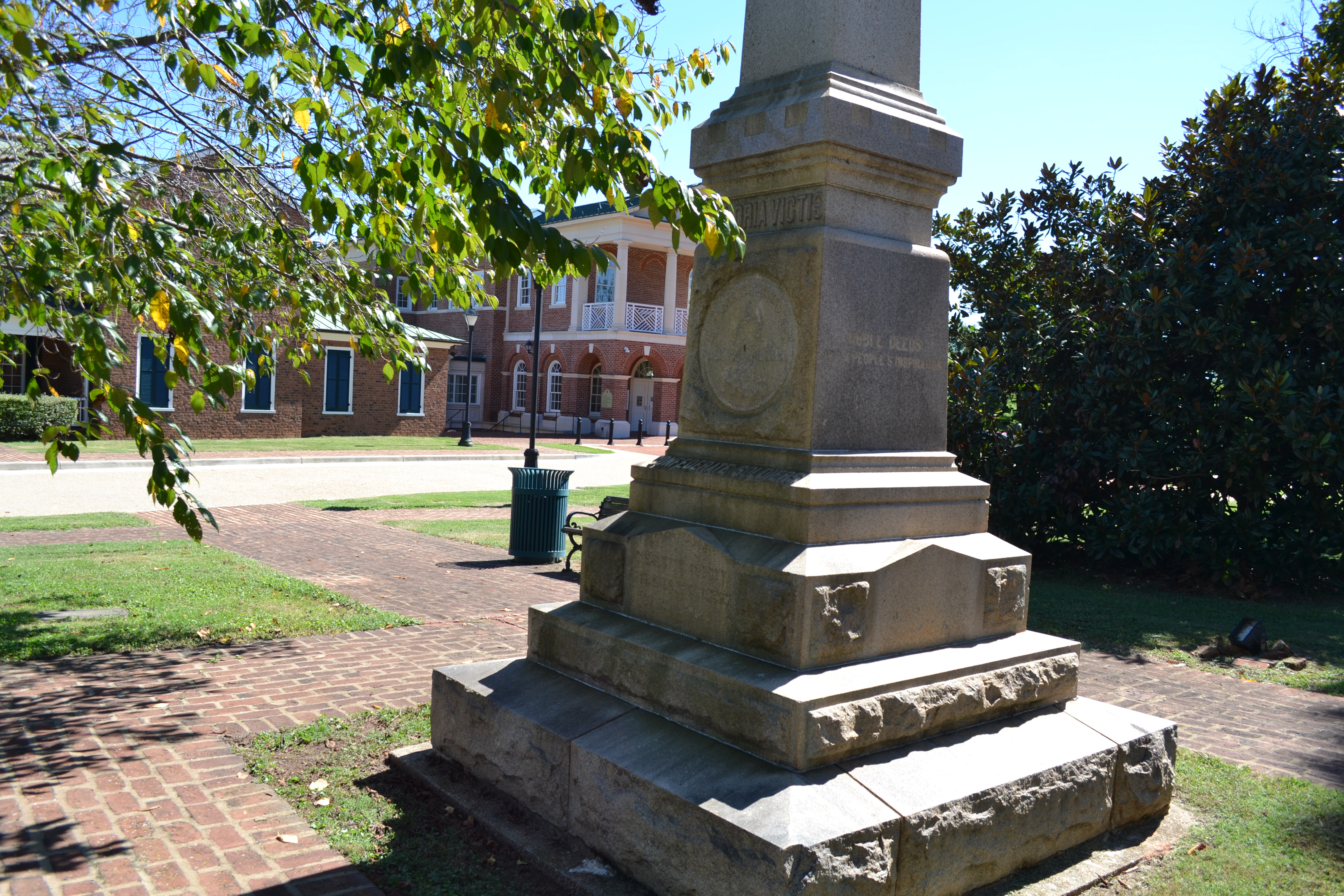 The base of the monument. Photo by Lindley Estes.