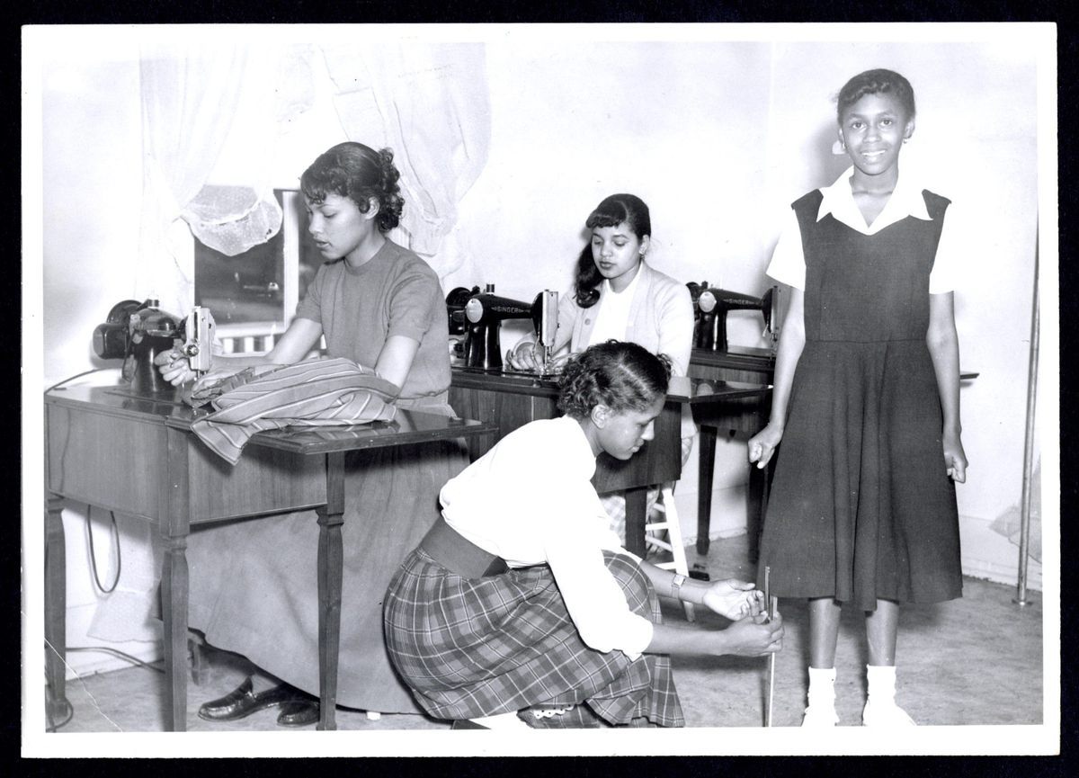 Students at the Christiansburg Institute. One of the photos on display. Courtesy of Christiansburg Institute.