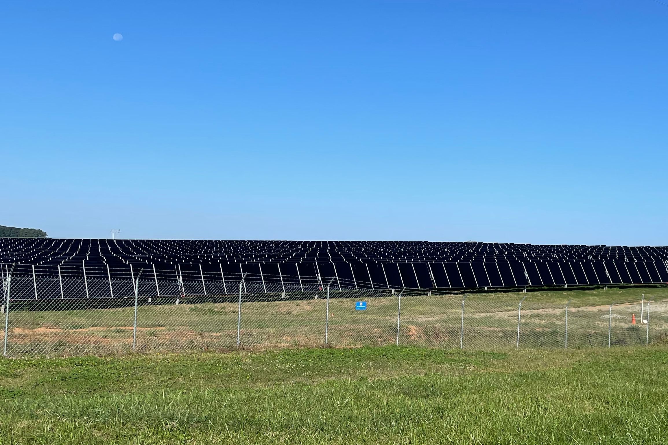 A field of solar panels