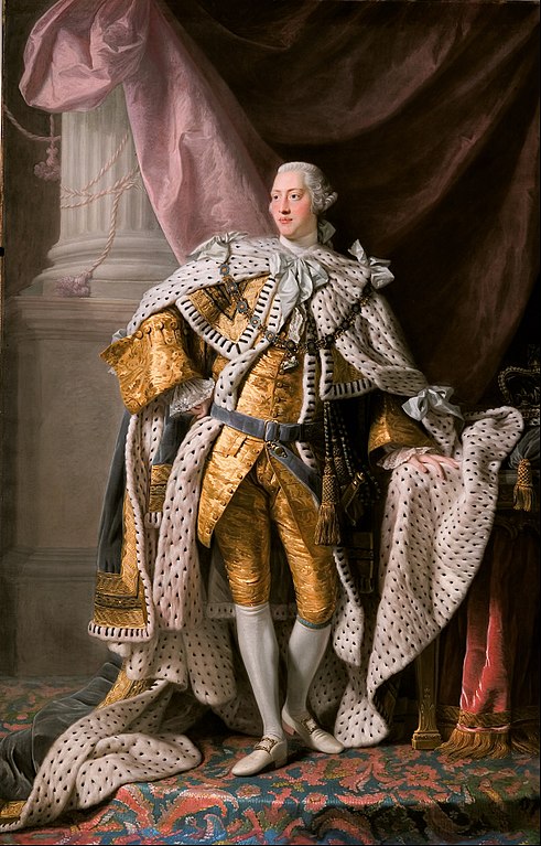 Coronation portrait of King George III. Courtesy of Google Art Project.