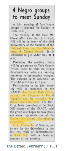 Newspaper excerpt.