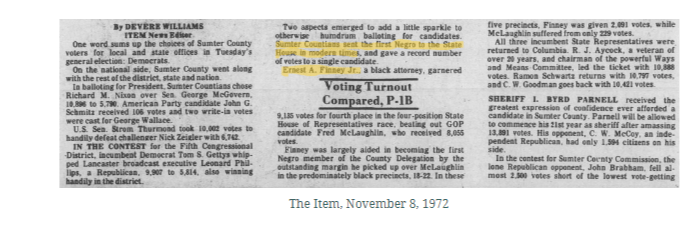 Newspaper excerpt