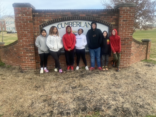 Marlie Alvarez, Salonna Robertson, Jaleel Palmore, Mikayla Walton, William Trevillian, Coahen Trussell, Trevor Hurtt and Cody Maxey (not pictured). Courtesy of Lewis Longenecker.