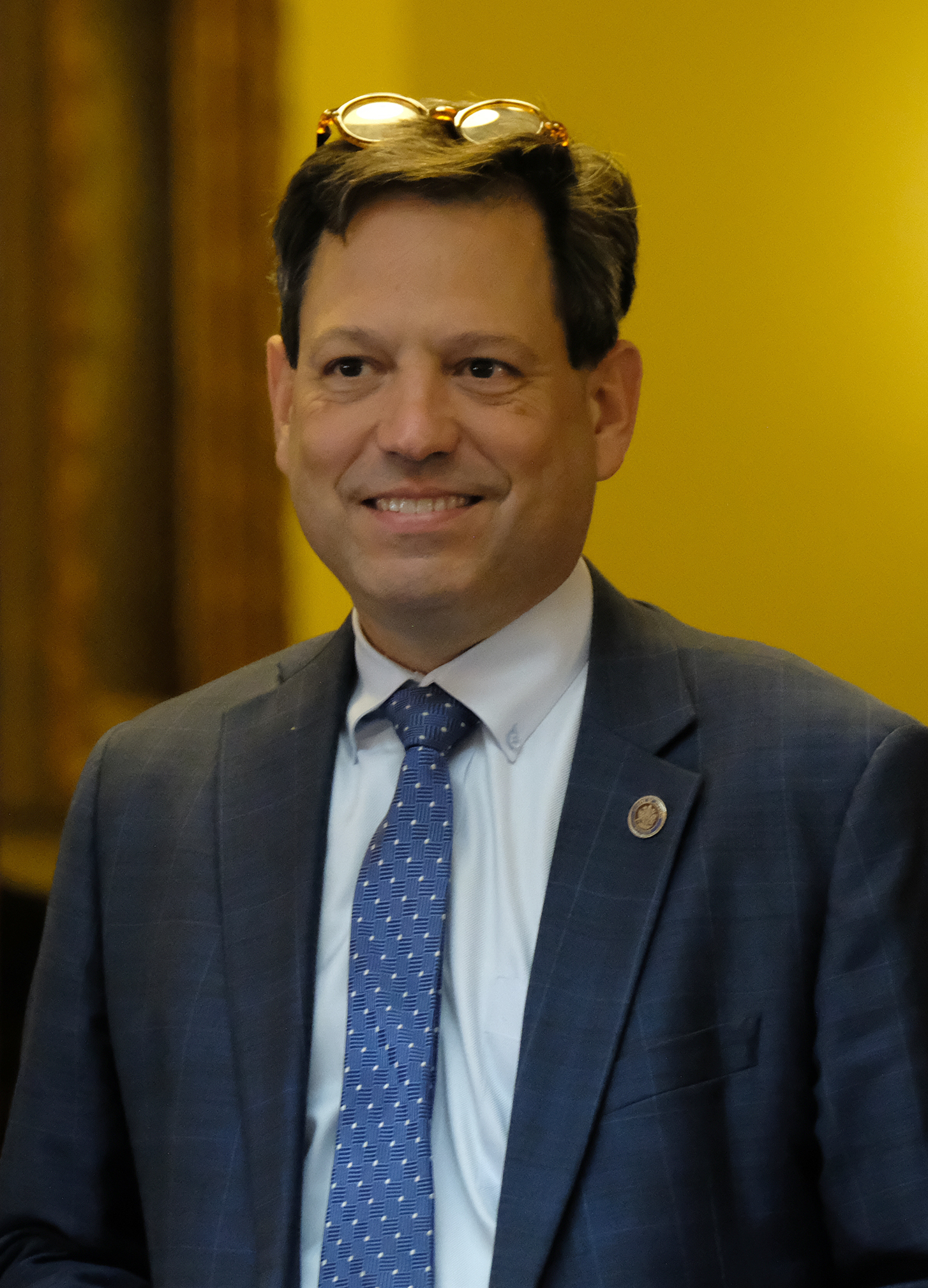 Senate Majority Leader Scott Surovell, D-Fairfax, at the State Capitol in Richmond, VA Wednesday, Jan. 10, 2024. Photo by Bob Brown.