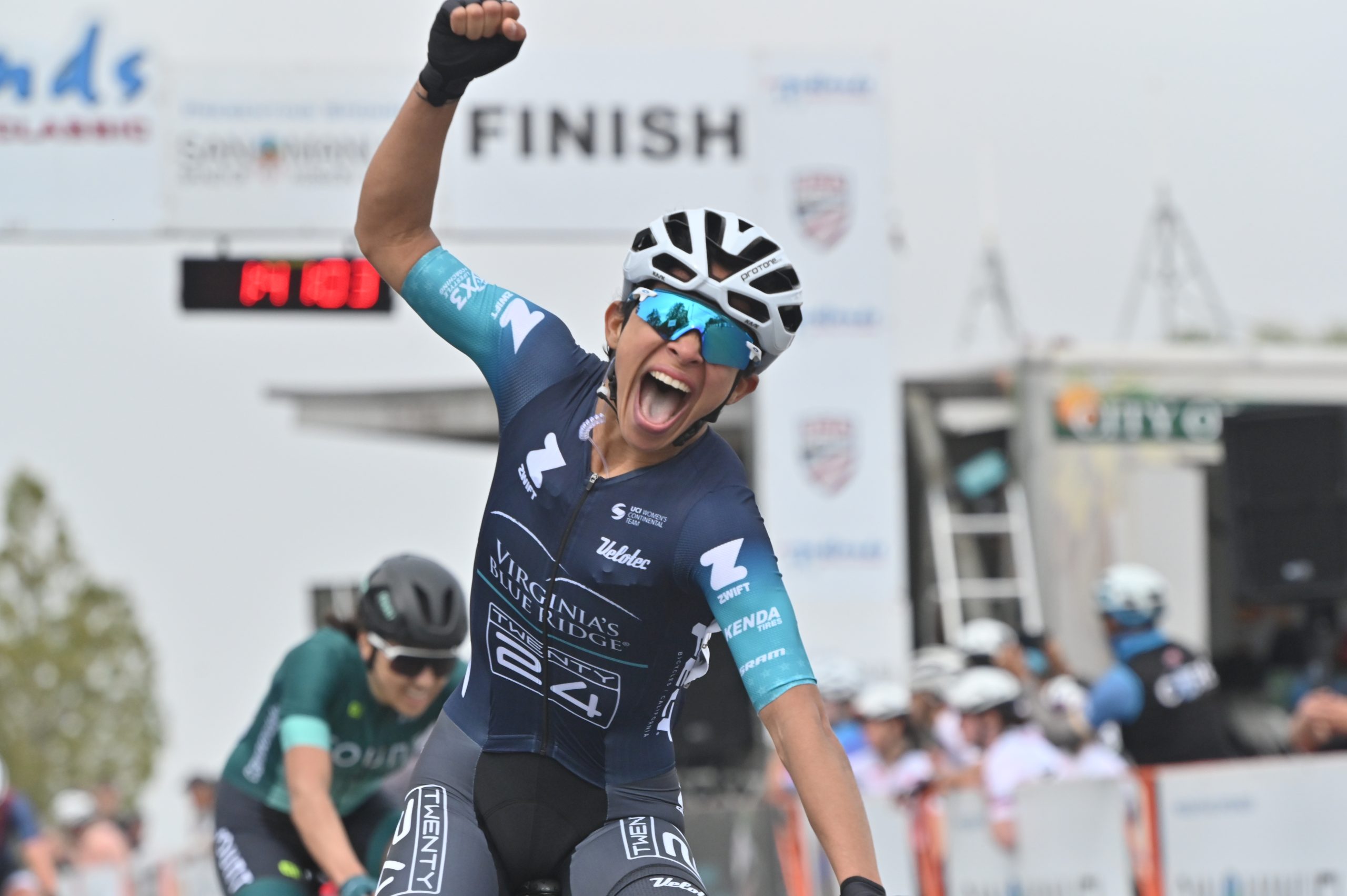 Marlies is a sprint specialist and has earned stage wins in prestigious international races. Photo by Brian Hodes