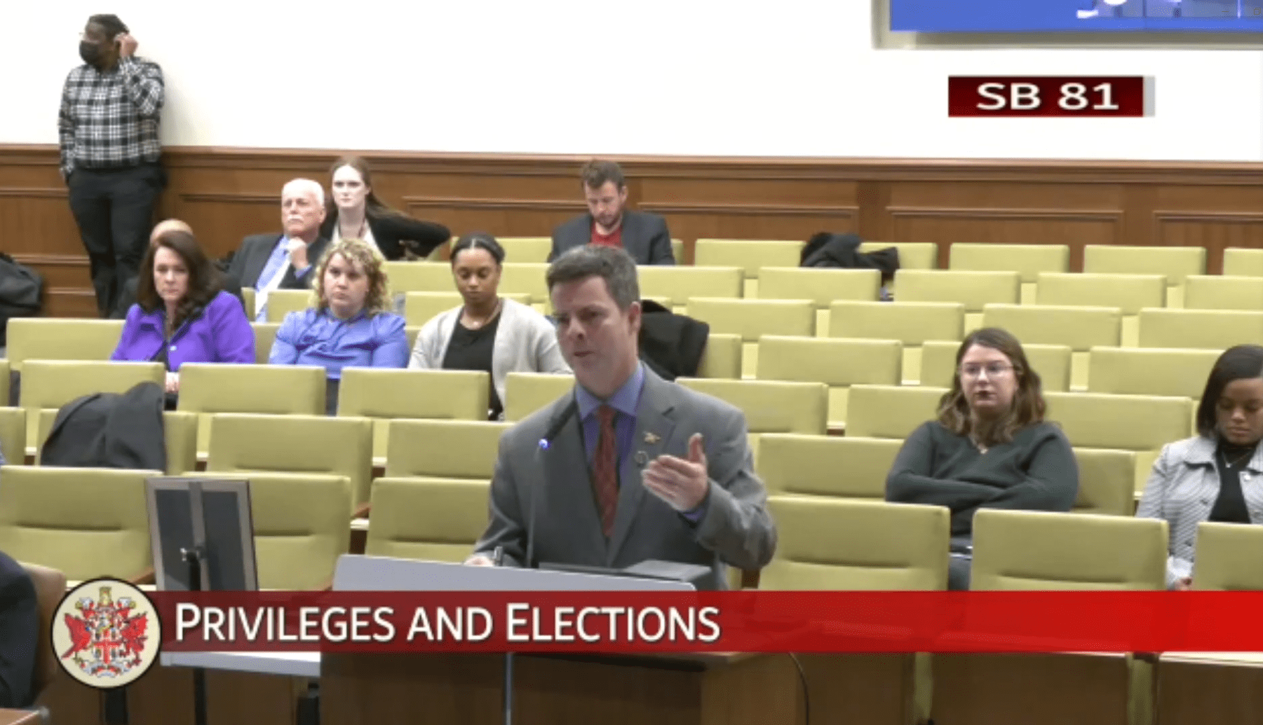 Sen. John McGuire, R-Goochland County. Screenshot. 