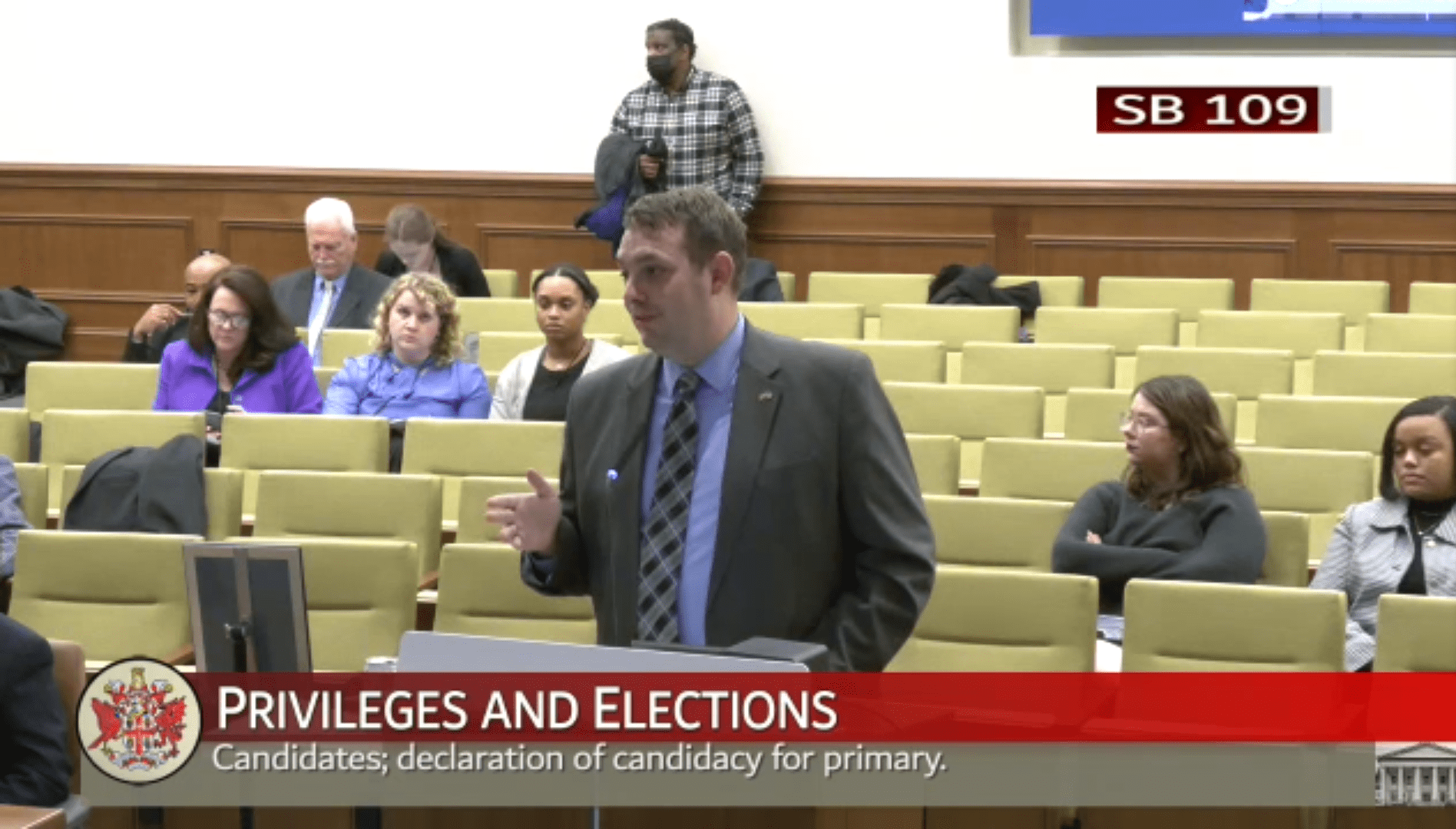 Sen. David Suetterlein, R-Roanoke County. Screenshot.