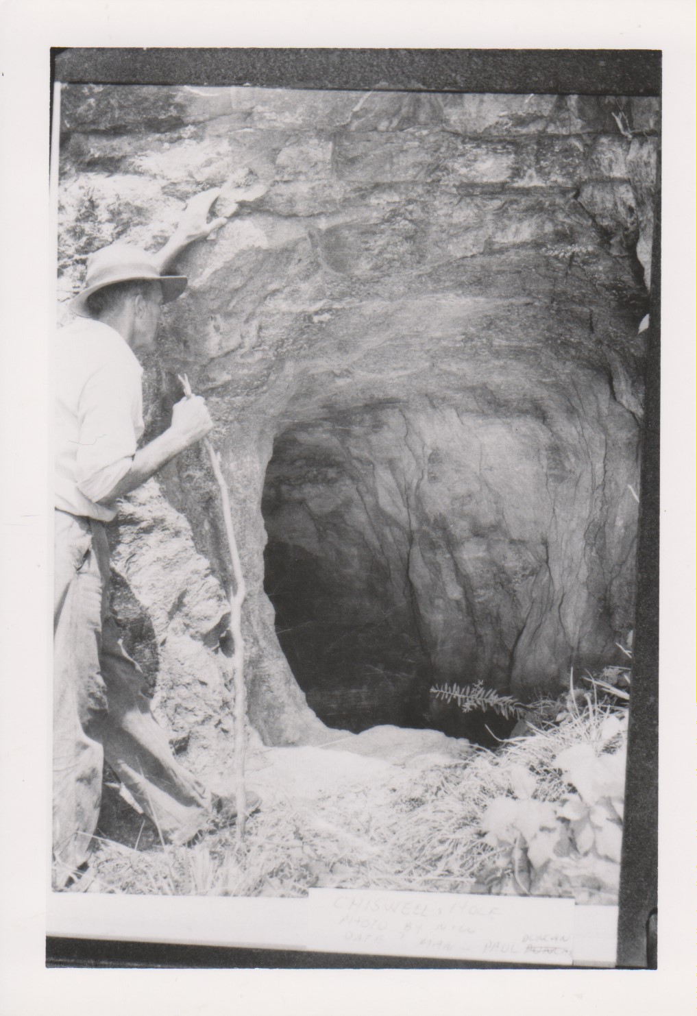 An undated photo of Chiswell's Hole is from the W.R. Chitwood Collection at Wytheville Community College.