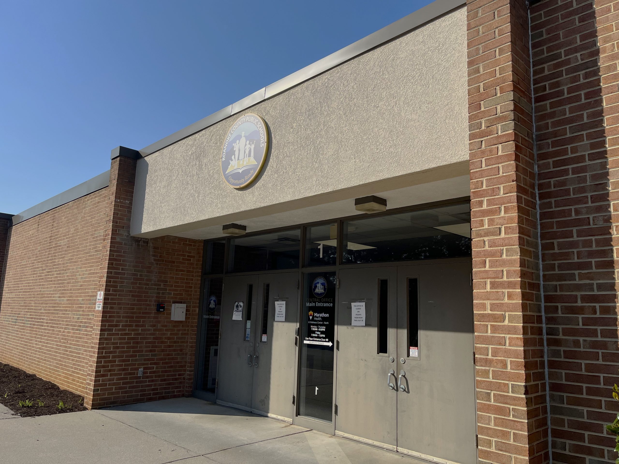 The Roanoke County Public Schools central office