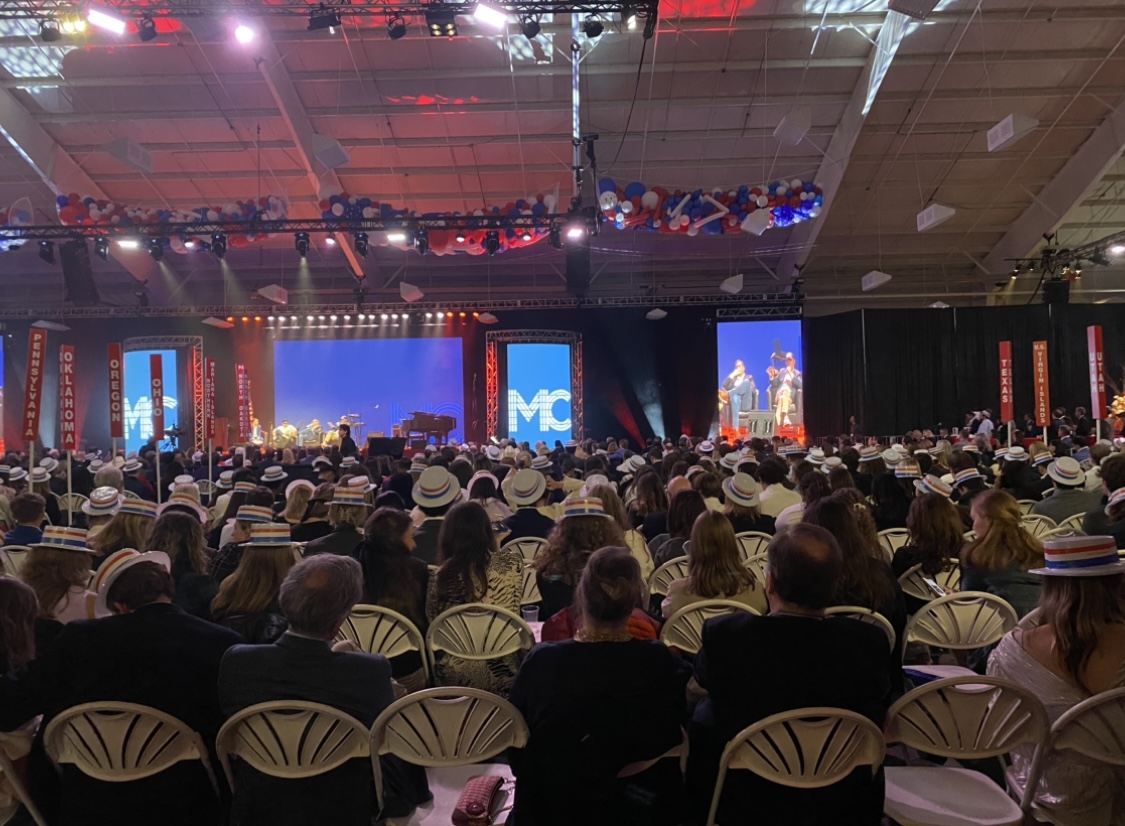 Washington and Lee students listen to speakers representing the modern GOP during Mock Convention on Saturday, Feb. 10. Photo by Shauna Muckle  