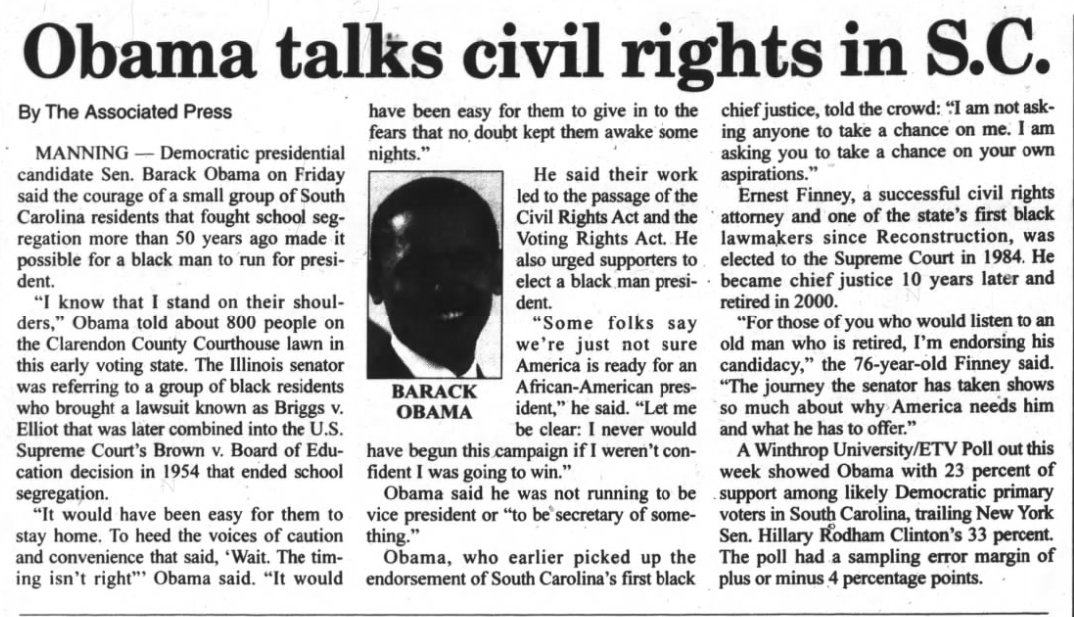 Newspaper Excerpt (Index and Times 3 Nov. 2007) 