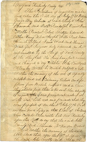 Old document.