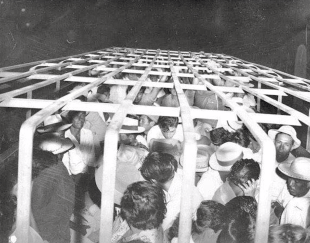 Deportations in 1954. Courtesy of U.S. Border Patrol.