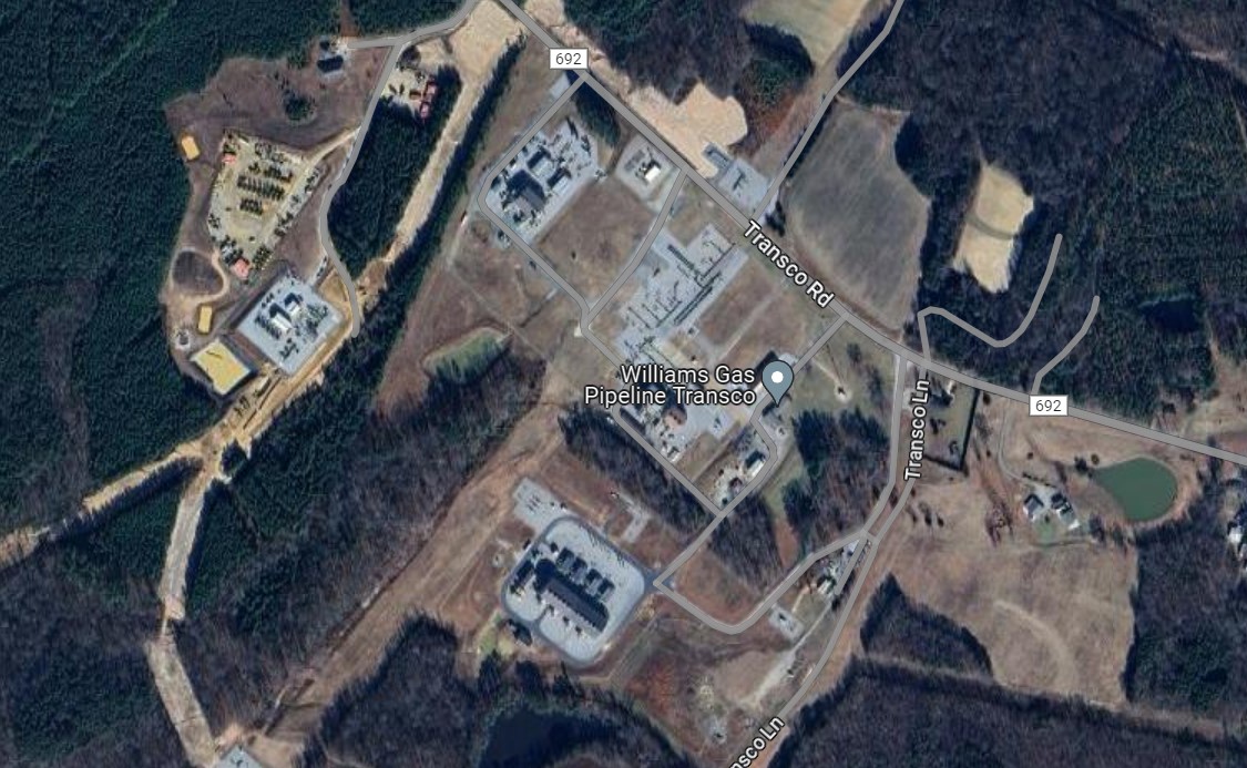 A screenshot of a satellite photo from Google Maps.