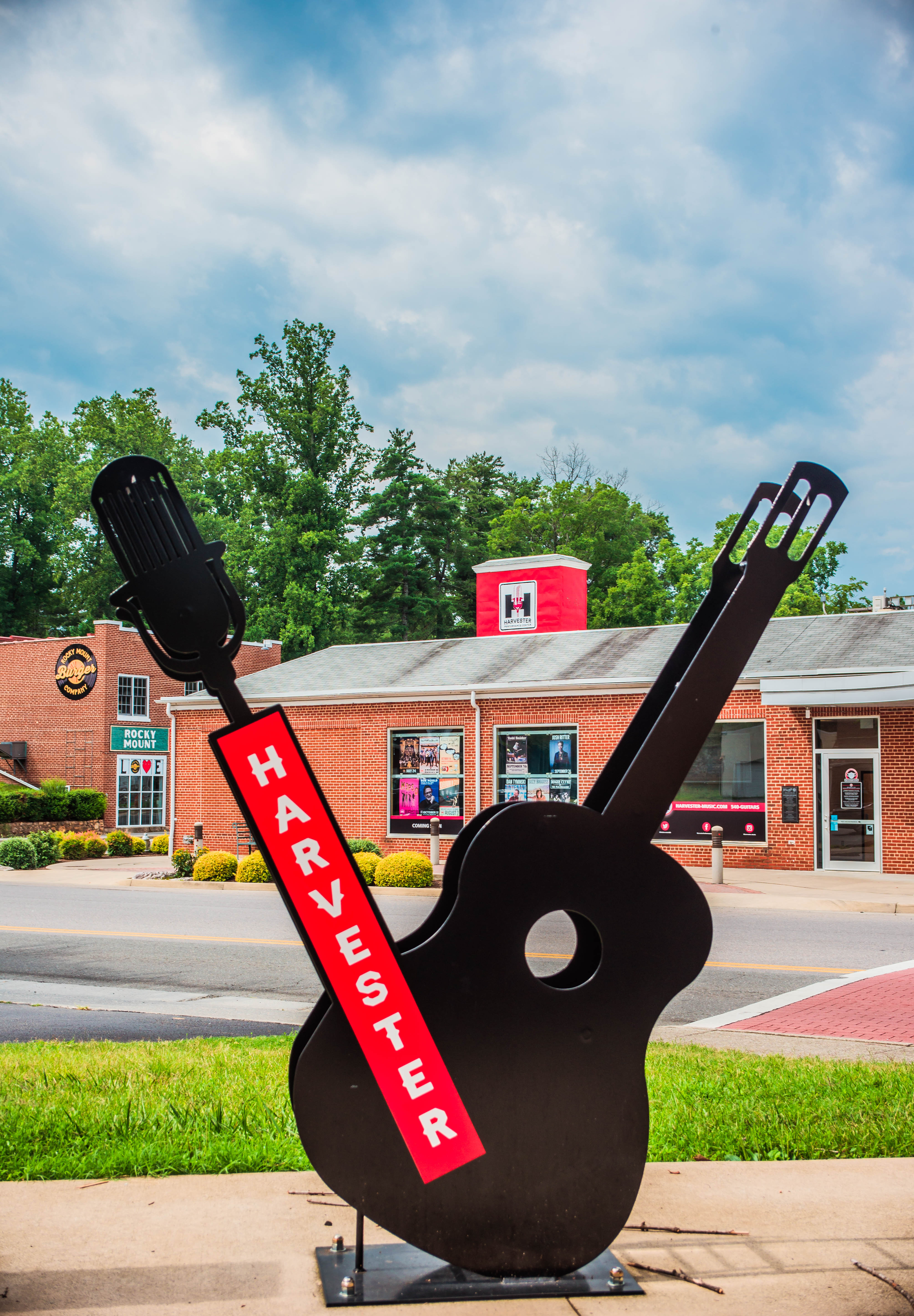 Rocky Mount, which is the eastern entry point for the Crooked Road, lacked a fulltime music venue until the Harvester Performance Center opened in 2014.  Photo courtesy of Jenny Marie Photagraphie/Town of Rocky Mount