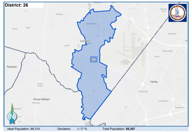 House District 26. Courtesy of Virginia Supreme Court.