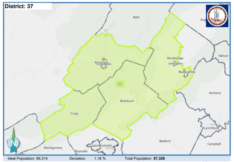 House District 37. Courtesy of Virginia Supreme Court.