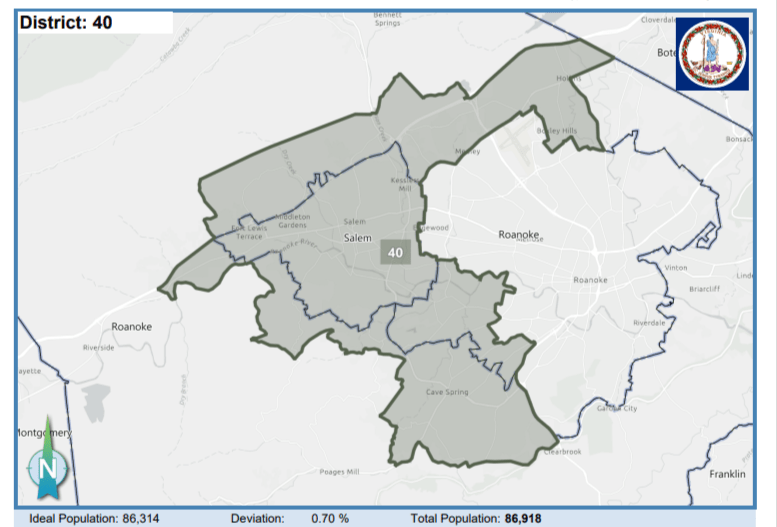 House District 40. Courtesy of Virginia Supreme Court.