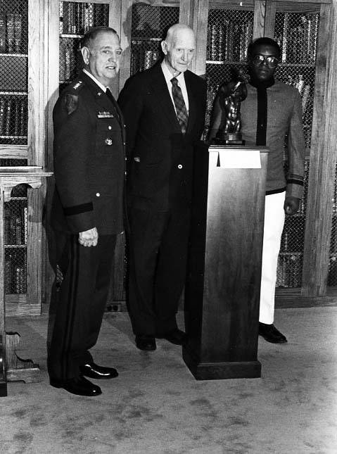 Statuette of Kunte Kinte presented to Promaji Club, 1985. Courtesy of VMI Archives 