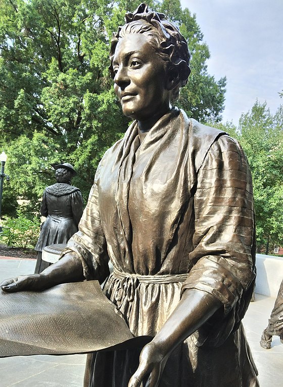 The statue of Clementina Reid that's part of the Virginia Women's Monument in Richmond. Courtesy of Women Artist Updates.