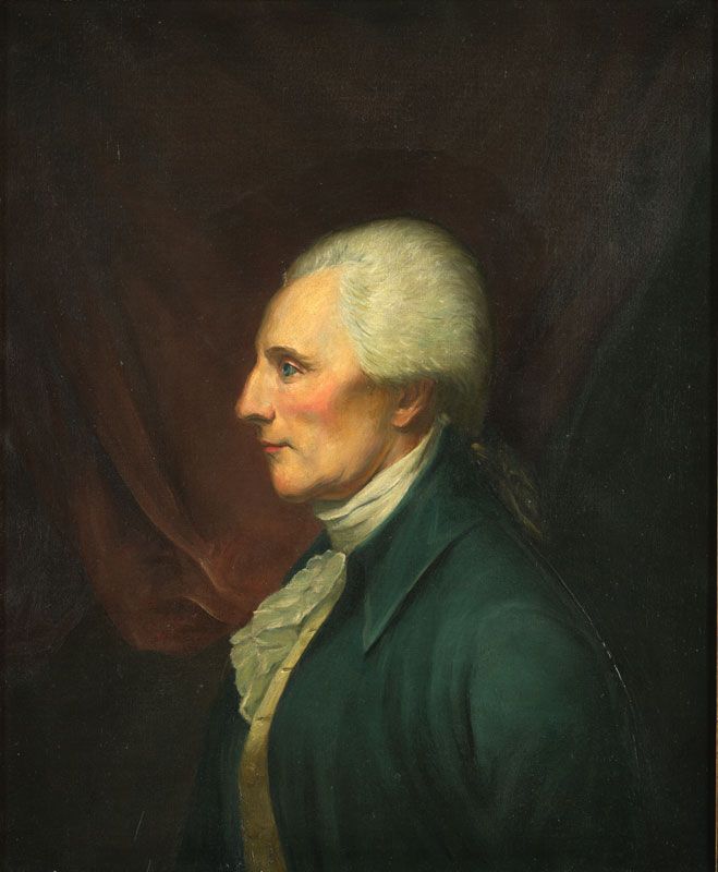 Portrait of Richard Henry Lee copied by Anne Christina Fletcher from a painting by Charles Willson Peale. Library of Virginia.