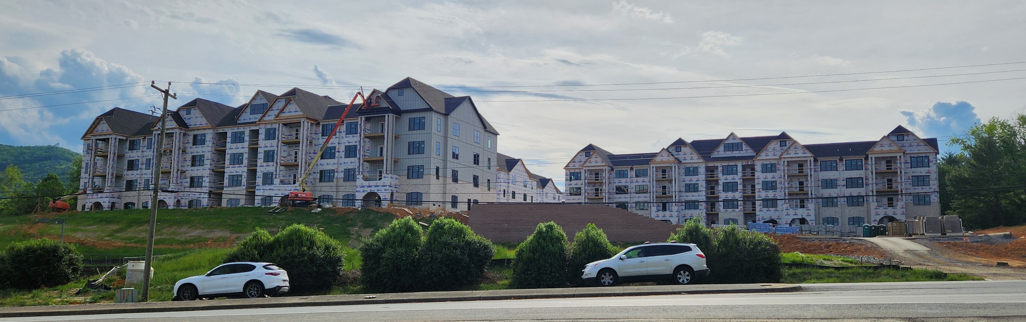 Apartments under construction in Daleville in Botetourt County. Photo by Dwayne Yancey