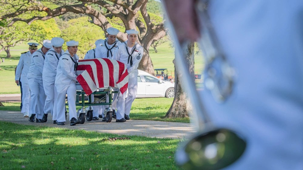 Navy funeral.