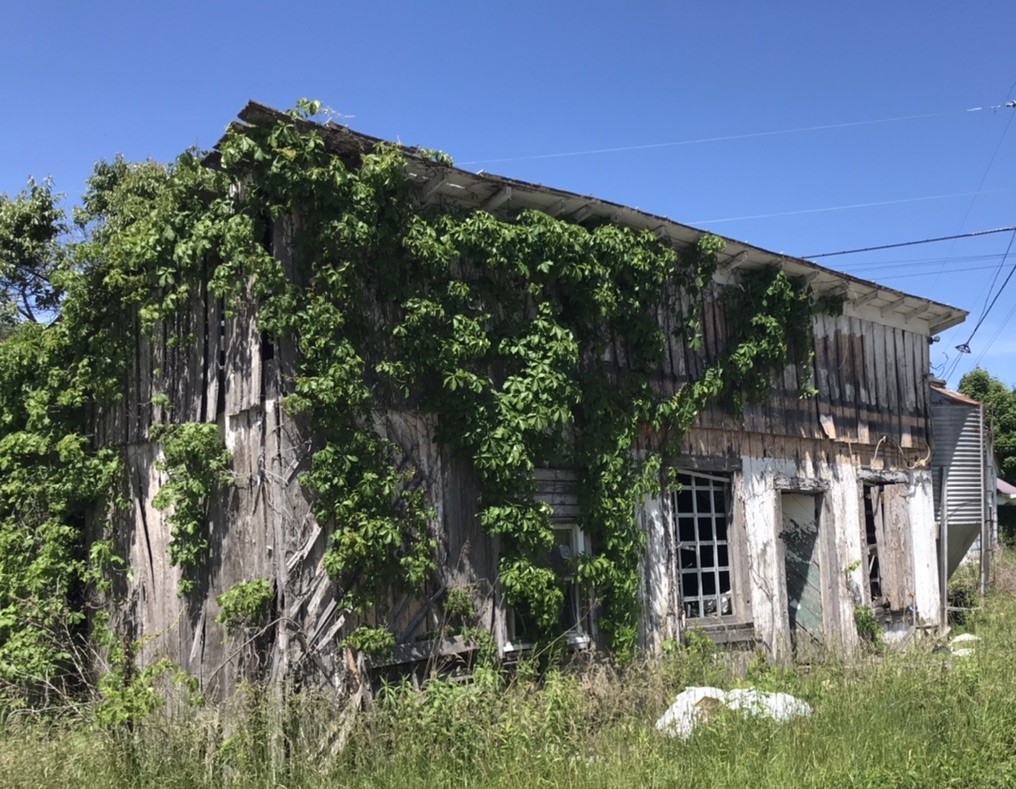 Estil "E.C" Ball's store building still stands in the Grayson County community of Rugby. Wayne Henderson used to listen to Ball play his magnificent Martin guitar amid the shelves of flour, sugar and coffee. Photo by Ralph Berrier Jr.