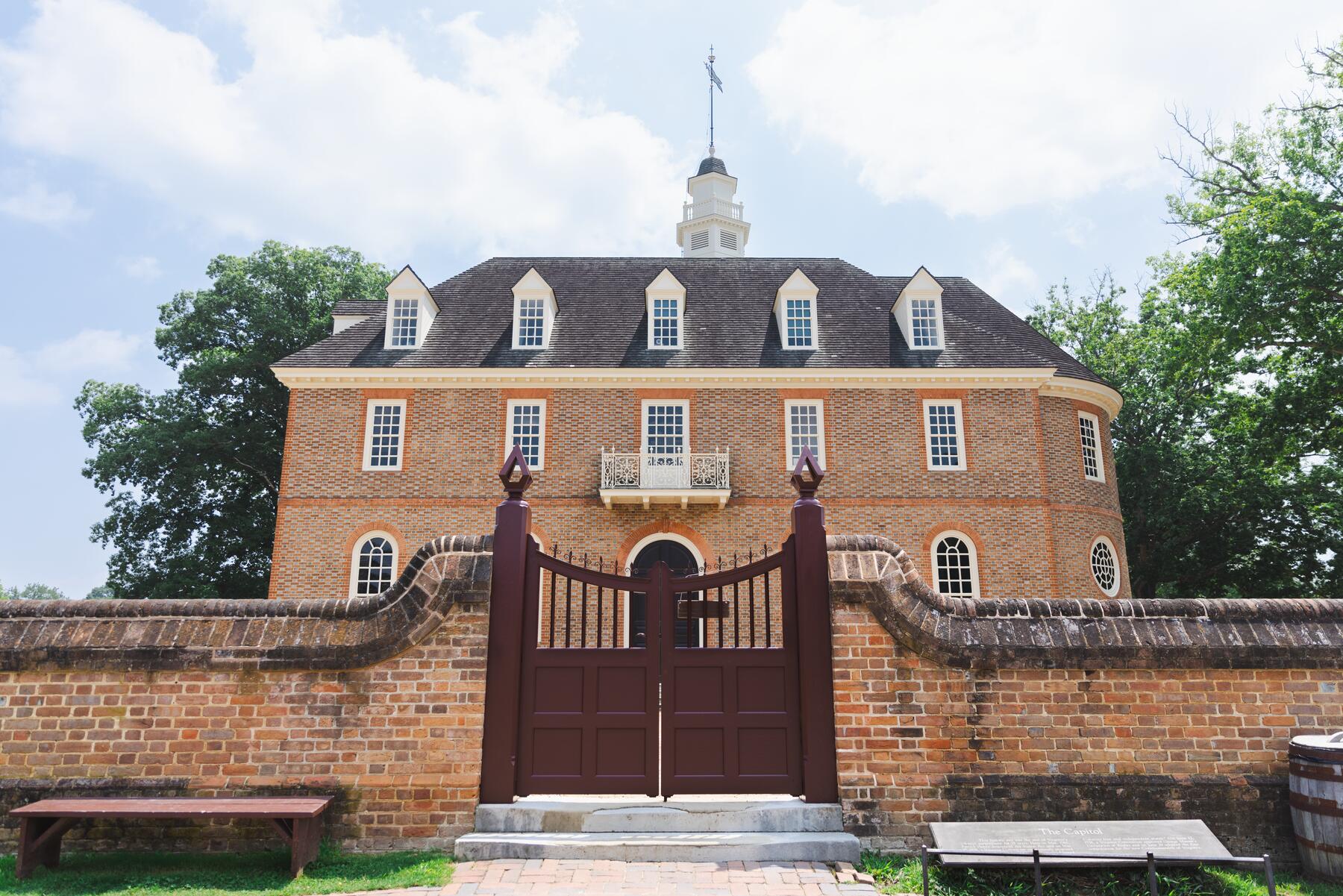 Virginia's Colonial Capitol. Photo credit: Brendan Sostak, The Colonial Williamsburg Foundation.